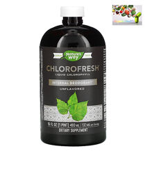 Chlorofresh, Natures way, Жидкий хлорофилл , Хлорофилл, без добавок, 480 мл
