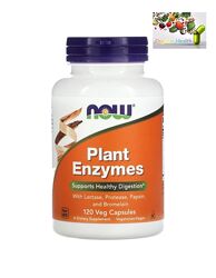 Пищеварительные ферменты, NOW Foods, Растительные ферменты, 120 капсул