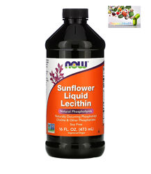 Now Foods, Лецитин, Подсолнечный лецитин , Жидкий лецитин, 473 мл