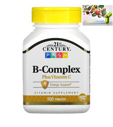 В комплекс, 21st Century, B-Complex, Комплекс витаминов группы В , 100 таб