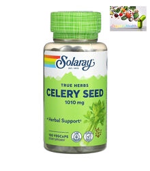 Сельдерей, Solaray, Celery seed, Семена сельдерея, 505 мг, 100 капсул