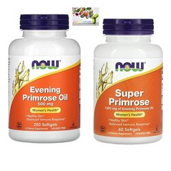 Now Foods, Super primrose, Масло примулы вечерней, 1300 мг, 500 мг