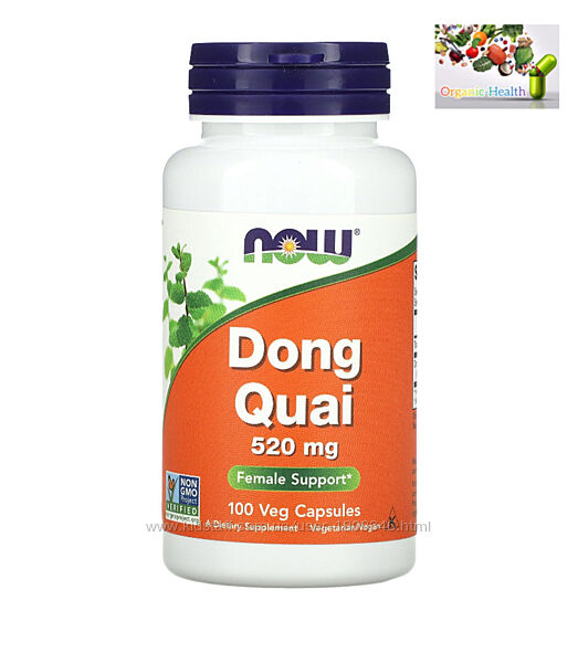NOW Foods, Dong Quai, Дягиль натуральный , 520 мг, 100 капсул