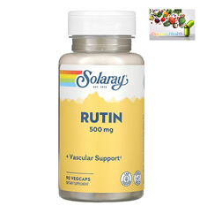 Solaray, Рутин, укрепление сосудов, 500 мг, 90 капсул