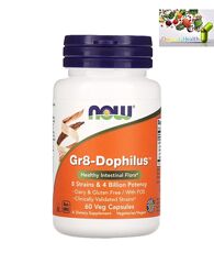 Пробиотики, NOW Foods, Gr8-Dophilus, 60 растительных капсул