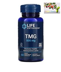 Бетаин, Life Extension, TMG, триметилглицин, 500 мг, 60 вегетарианских капс