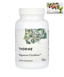 Магний, цитрат, малат, Thorne, Magnesium Citramate, добавка с магнием, 90 к