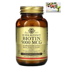 Биотин , Витамины для волос , Solgar, биотин 5000 мкг, 50 капсул