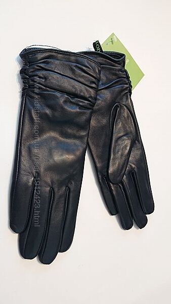 Женские кожаные утепленные перчатки 6.5, 7, 7.5, 8 кожа зима осень
