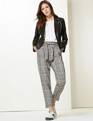 Стильні картаті брюки M&S UK22