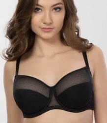 Гарний комплект білизни з сітки в горошок Elita 80D XL