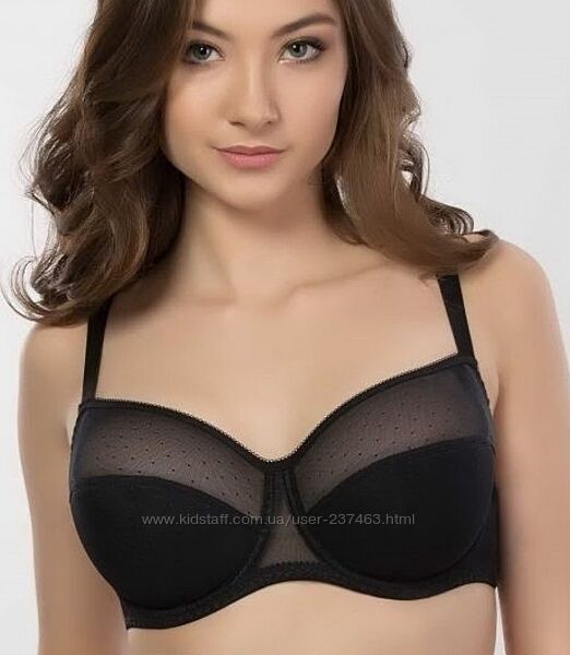 Гарний комплект білизни з сітки в горошок Elita 80D XL