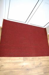 Придверный грязезащитный коврик Рубчик 50х80 см красный