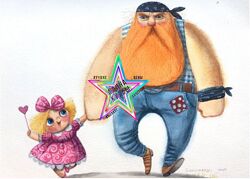 Олег Гончаров - Персонаж в детской иллюстрации