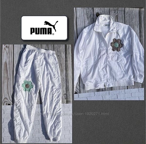 Puma macht&acutes mit qualitat розкішний  костюм спортивний білий М