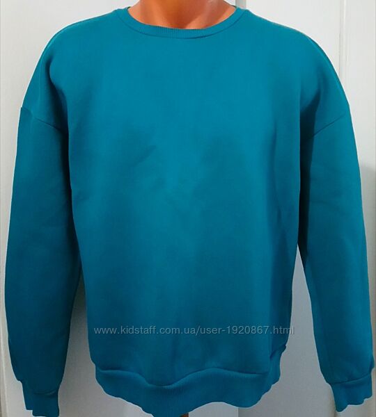 Толстовка розмір 46-48 на флісі, колір бірюзовий