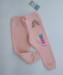 Теплые розовые  спортивные штаны на флисе Primark 12-18 месяцев, 86 см