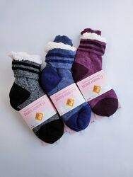 Теплые домашние зимние меховые носки тапочки Nur Die 36, 37