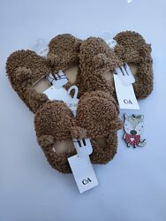 Теплые зимние домашние тапочки Мишка Тедди C&A 29, 30, 18,5 см