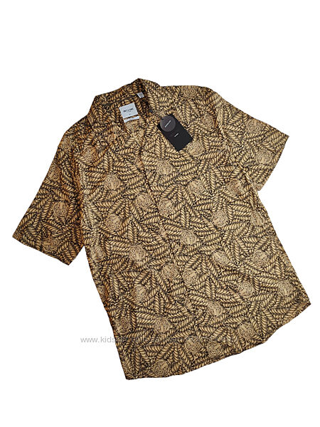 Цветная рубашка гавайка сорочка с коротким рукавом Only&Sons m 38, 46