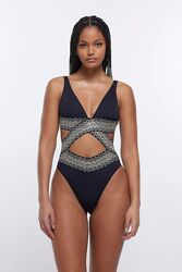 Сдельный слитный купальник River Island 75d, 34d, 34c, 75c, 36, 38, s, m