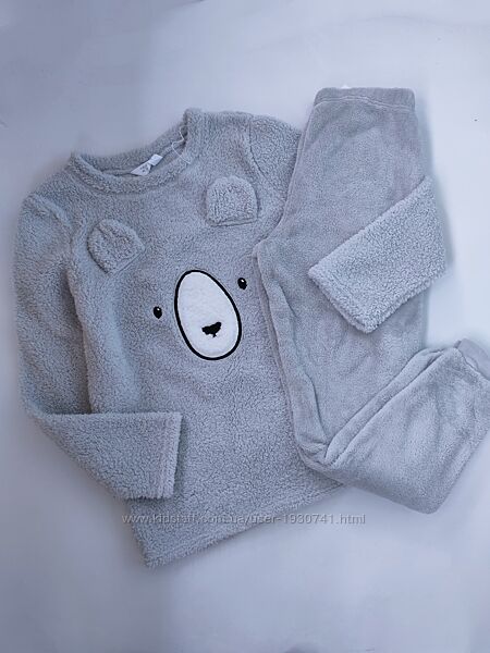 Теплая плюшевая пижама Primark Xs, 34, 36, 42, 44