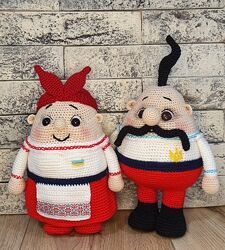 Ляльки кумасіки. Панас та Одарка. Українці