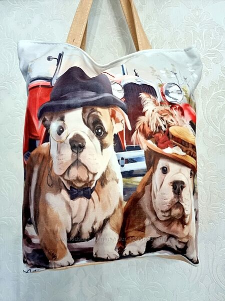 Сумка шопер текстильна