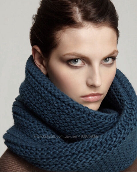 Тёплые, объёмные шарфы-снуды /хомуты