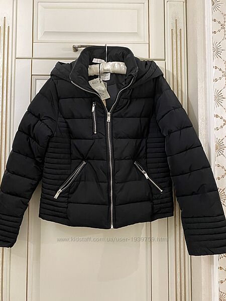 Чорна стильна коротка куртка/курточка з капюшоном бренд vero moda