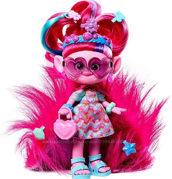 Тролли Королева Розочка Поппи Мачок 18см Mattel DreamWorks Trolls Poppy