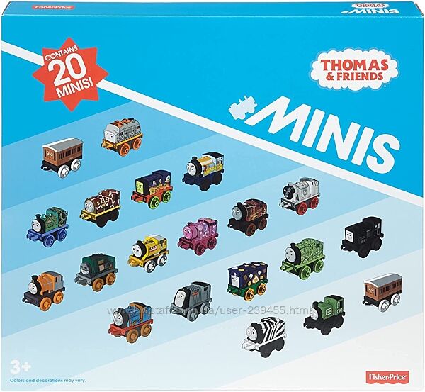 Томас и друзья мини паровозики 20 штук Thomas Friends MINIS Trains