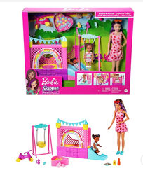 Кукла барби Скиппер няня Ясли Barbie Skipper Babysitters Bounce House