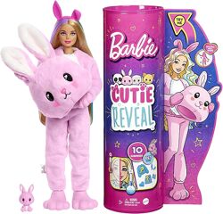 Кукла Барби кролик плюшевый костюм Barbie Cutie Reveal Bunny Plush Costume