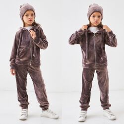 Детский велюровый костюм на девочку 5-9 лет 110-134 см