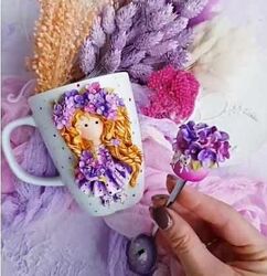 Лепка из глины в акварельной технике Алина Журбинская