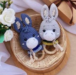 Погремушка Ослик Кристина Лысова