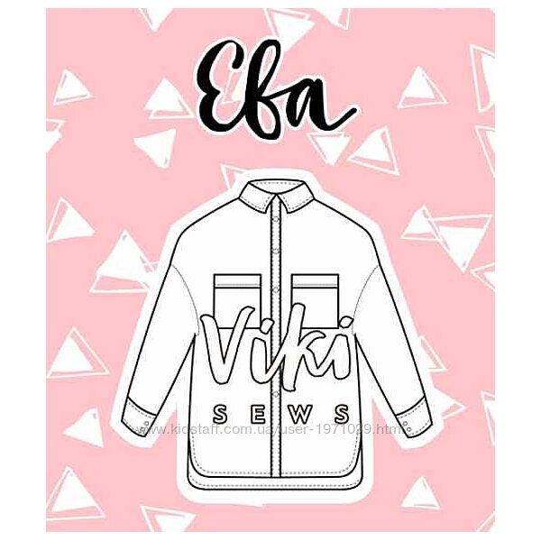 Женская выкройка. Рубашка ЕВА VikiSews