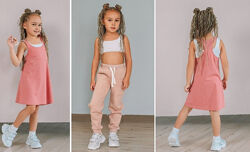 Платье  топ Двойка  девочки. Размеры 80-164 Элина Патыкова