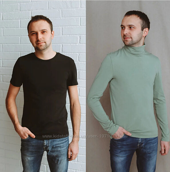 Мужская водолазка  футболка  лонгслив. Все размеры Элина Патыкова