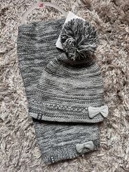 Dpam комплект шапка та шарф для дівчинки