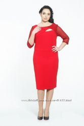 Маленькое красное платье разм 48  - идеальная посадка