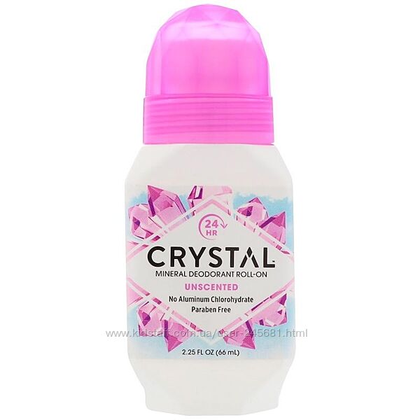 Crystal Body Deodorant Натуральный роликовый дезодорант, гранат, без запаха