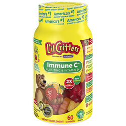 Lil Critters, Immune C, витамин С с цинком и витамином D, 60 шт