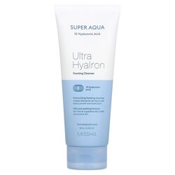 Missha, Super Aqua Ultra Hyalon, очищувальна пінка, 200 мл