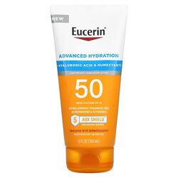 Eucerin, Advanced Hydration, легкий сонцезахисний лосьйон, SPF 50,150мл