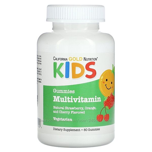 California Gold жувальні мультивітаміни для дітей 60 шт