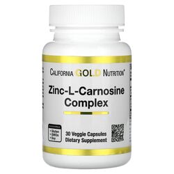 California Gold Nutrition, комплекс цинк-L-карнозину, 30 капсул