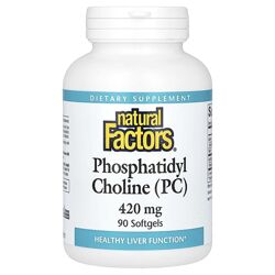 Natural Factors, фосфатидилхолін ФХ, 420 мг, 90 капсул 