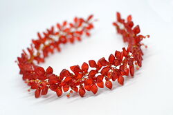 Дуже красива прикраса для волосся, діадема, віночок, корона довжина 30 см 